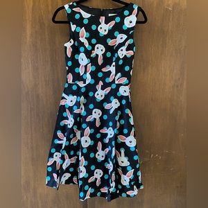 Fit and flare vintage inspired dress.